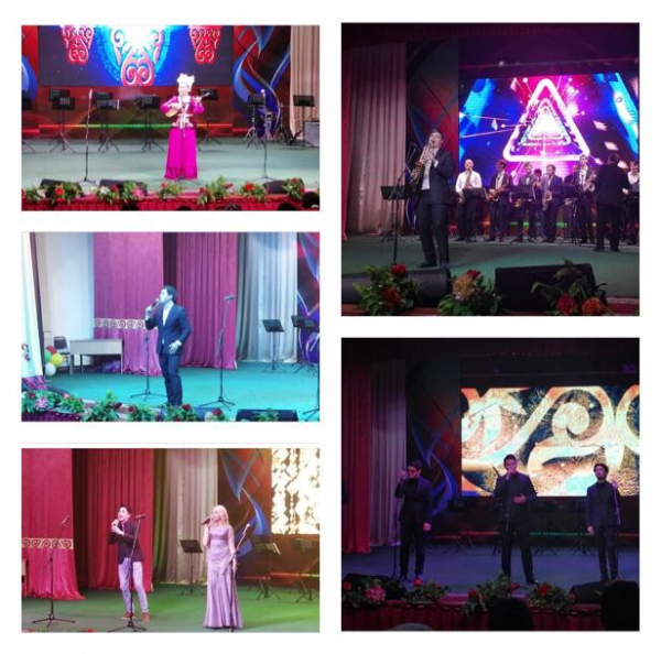 в РДК Актогай состоялся праздничный концерт, творческих коллективов областной филармонии имени Исы Байзакова посвященный 1 маю – Дню единства народа Казахстана.